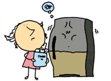 Don’t overfill your refrigerator or freezer.