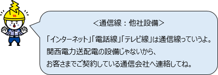 通信線（他社設備）